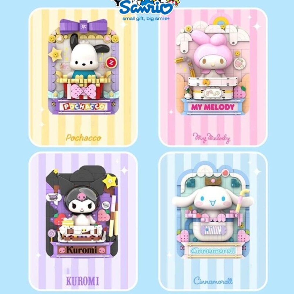 Official Sanrio x TT Kuromi Melody Cinnamoroll Pochacco Building Block Sets -NEW